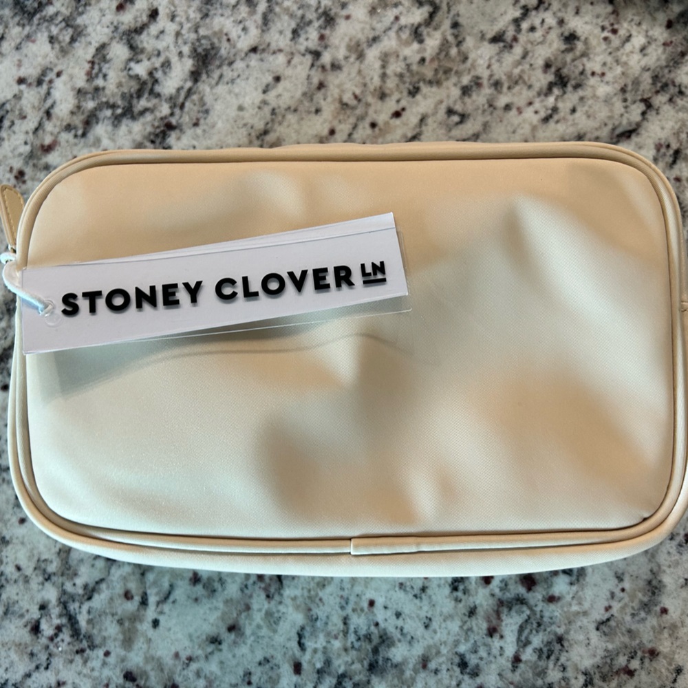 Stoney Clover Lane Cream Cosmetic Bag